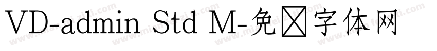 VD-admin Std M字体转换